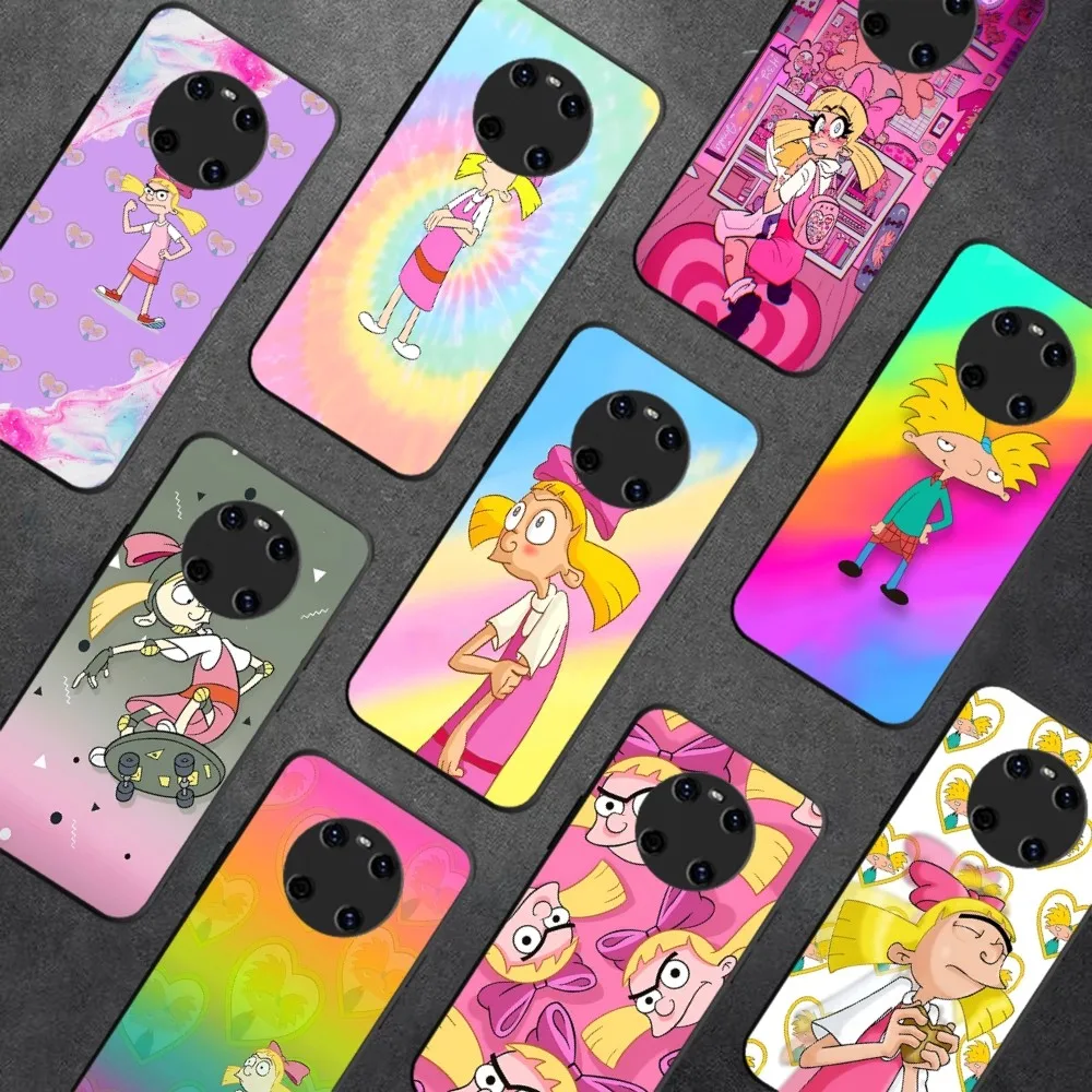 H-Hey A-Arnold H-Helga Cute Cartoon Phone Case For Huawei Y9 6 7 5 Prime Enjoy 7s 7 8 Plus 7a 9e 9plus 8E Lite Psmart Shell