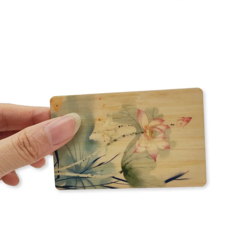 Customized. Basswood Card RFID Chip Hotel Door Card NFC Access Card Wooden Door Card Membership Card Color Card