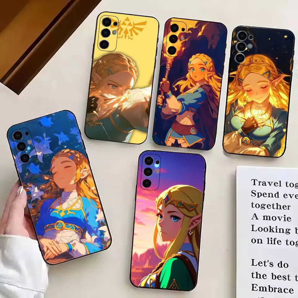 

Game The Legend of Z-Zelda Princess Phone Case Black Silicone Soft For Samsung S25,S24,S21,S22,S23,S30,Ultra,S20,Plus,Fe,Lite