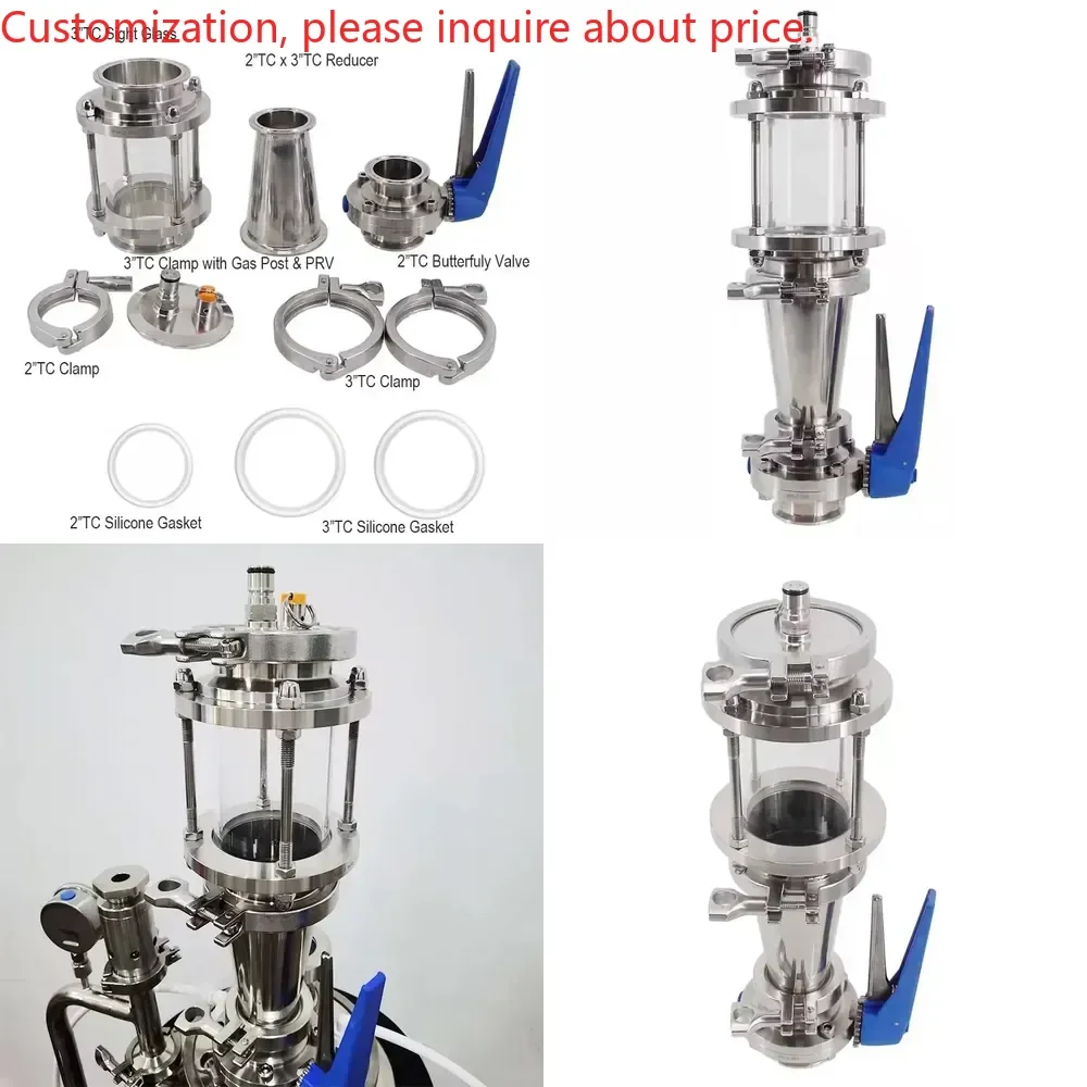 

Hot saleHomebrew Dry Hopper 3" Home Brew Beer Food Grade Stainless 304 Free Fermenting Under Pressure Conical