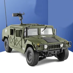 1:18 Alloy Diecast H1 Military Explosion Proof Car Model Simulation Metal Off-road Vehicles Armored Car Model Boys Gifts