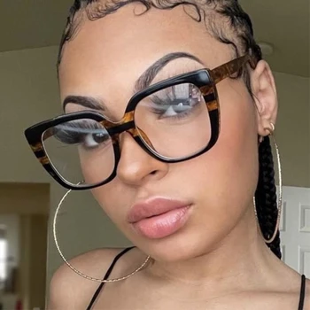 Arco-íris quadrado luz plana espelho pacote flor grande quadro óculos pacote flor