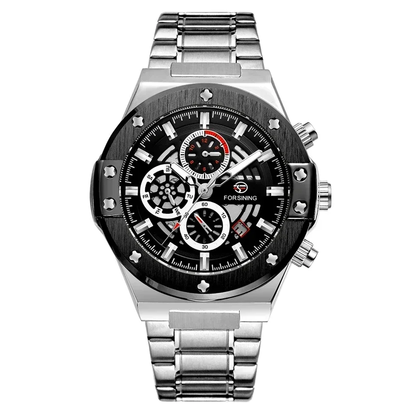 4130 Fully Automatic Mechanical Movement WatchFashion Top Brand Winner Mens Watches Luxury Skeleton Clock Man Classic Sport Watc