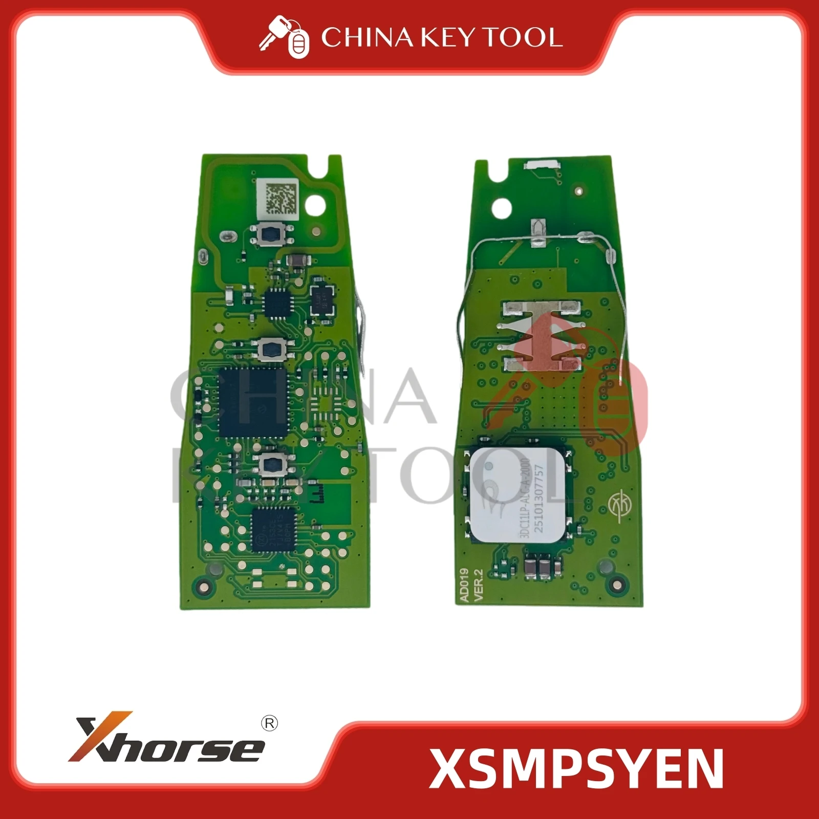 2026 New Xhorse XSMA4YEN XSMA8YEN XSMPSYEN MLB Remote Key OEM Chip Solution PCB with Key Shell Compatible with AUD POR Type