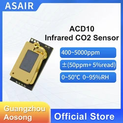 ASAIR ACD10 electronic carbon dioxide sensor module infrared NDIR high-precision CO2 gas concentration detection