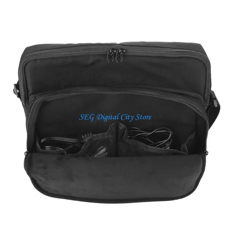 U75B Shoulder Storage Bag for Mini Satellite Device, Portable Carry Case with Two Compartment Layout, Black Travel Design for