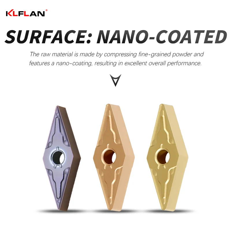 مخرطة تحول خارجية إدراج لتصنيع الفولاذ المقاوم للصدأ والصلب VNMG160404-MA VNMG160408-MA VNMG160404-MS VNMG160408-MS #2