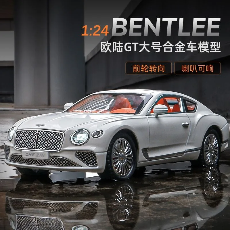1:24 Bentley Continental GT Diecast Alloy Luxury Car Model Car Collectors Hobby Display Desktop Collection Decoration Ornament