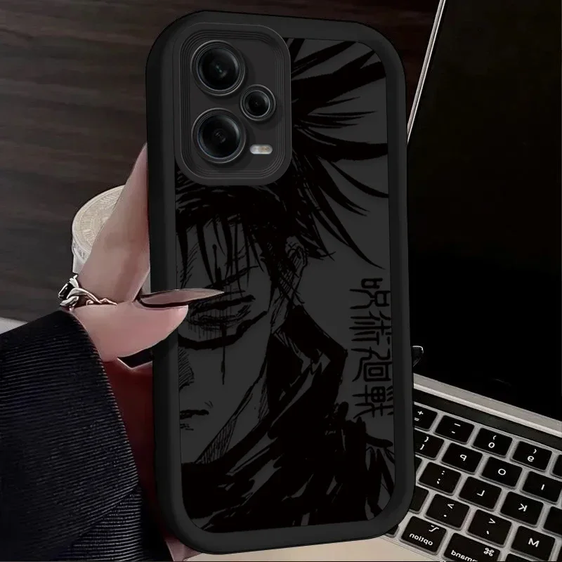 Anime Jujutsu Kaisen Phone Case for Xiaomi Redmi Note 13 12 11 Pro Plus 4G 5G 12S 11S 10S 10 9 9S 8 12C 13C A3 Silicone Cover