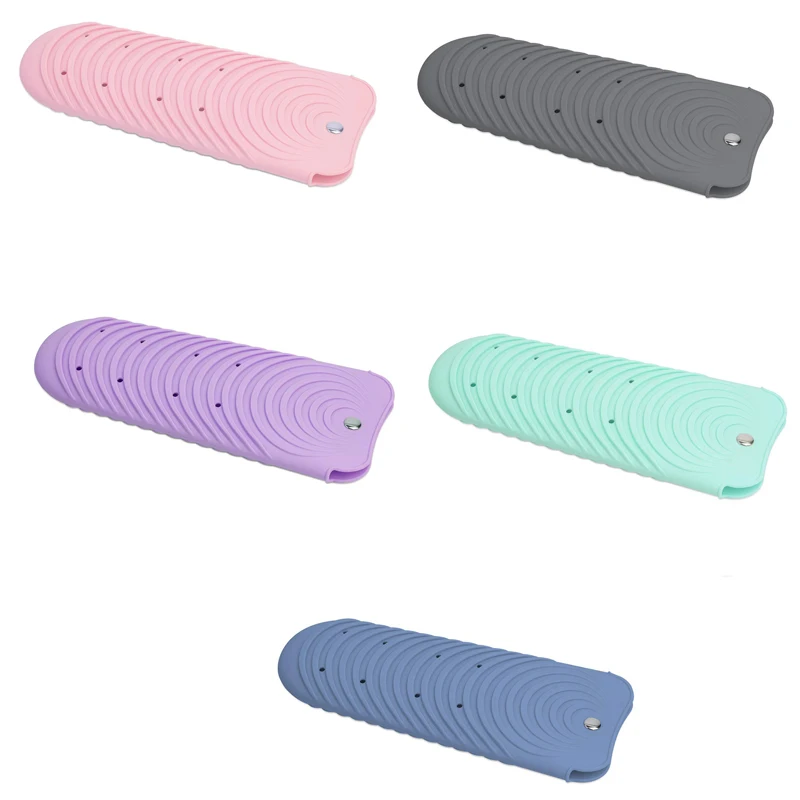 كيس مستقيم الشعر الحديد المسطح المقاوم للحرارة ، حامل حصيرة ، تجعيد ، شعر ساخن