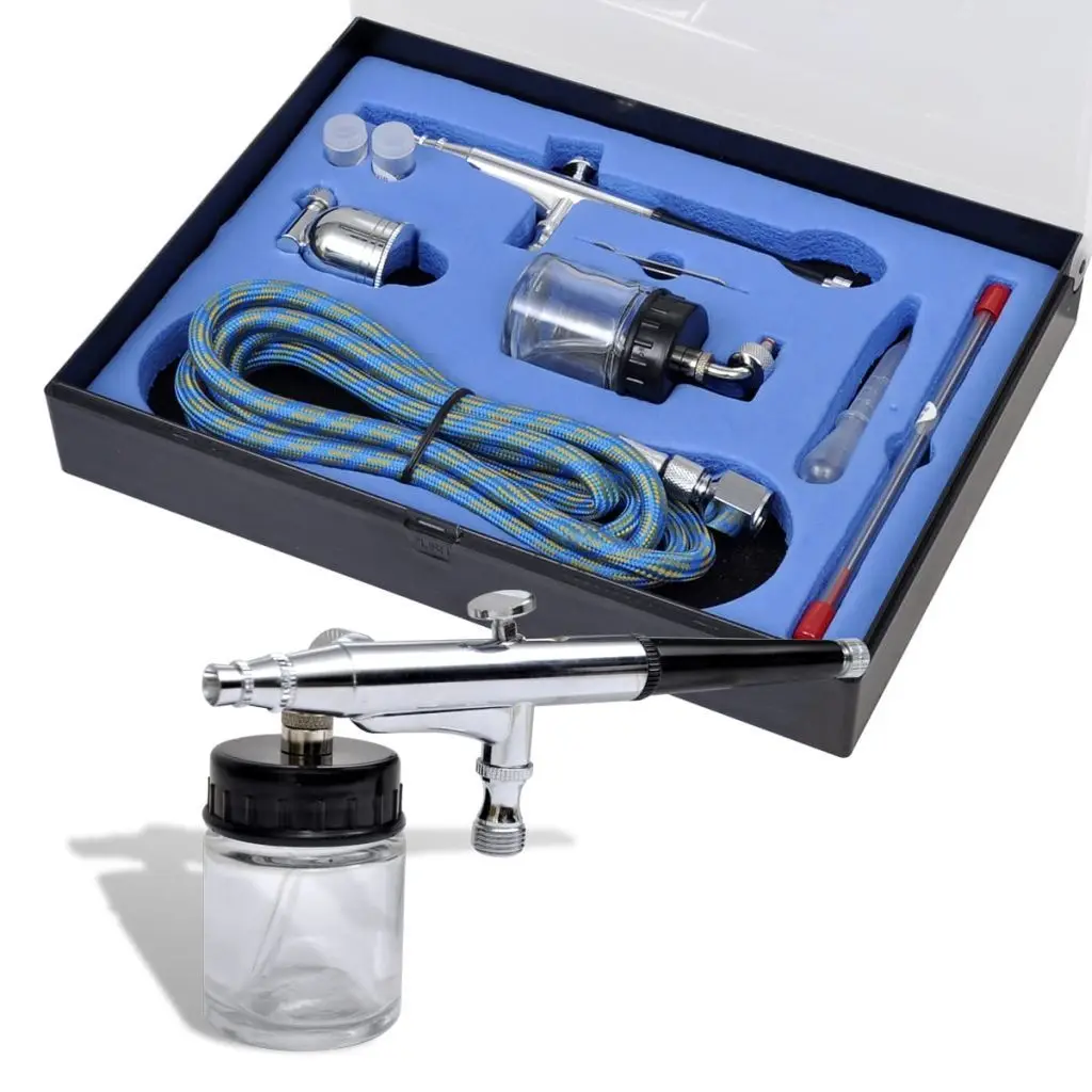 

Airbrush Set Dual Action Gravity Feed 0.3 Mm Nozzle 7.0Cc Cup Adjustable Speed Portable Fine Detail Work