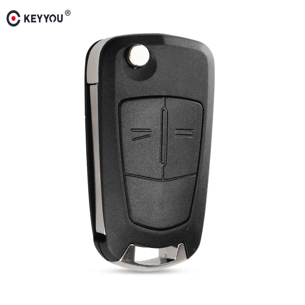 KEYYOU 10pcs Flip Remote Folding Car Key Fob Case Shell For Vauxhall Opel Astra H Corsa D Vectra C Zafira Astra Vectra Signum