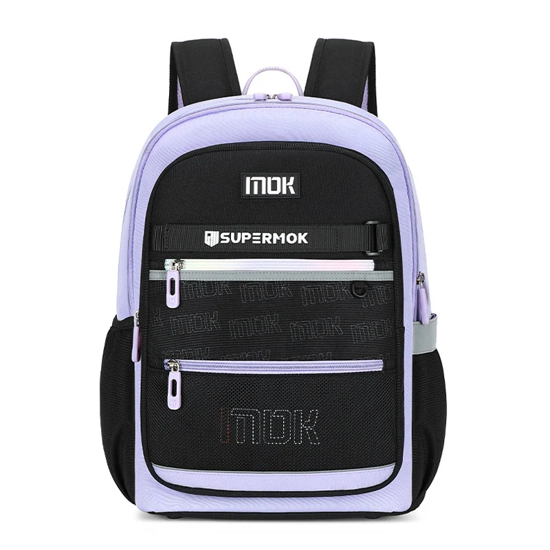 

MOK School Bag Boys Large Capacity Travel Backpack Girls Simple Casual Japanese Backpack Reduce Burden Mochilas Middle Students