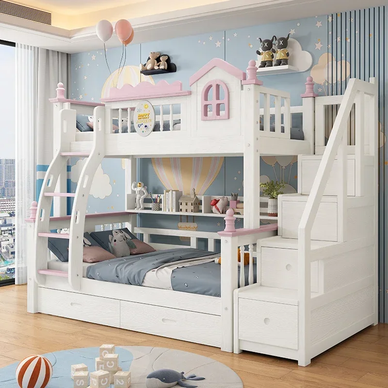 

Wood Frame Beds Master Drawers High Small Modern Double Bed Bedding Storage Bunkbeds Muebles Para Dormitorio Nordic Furniture