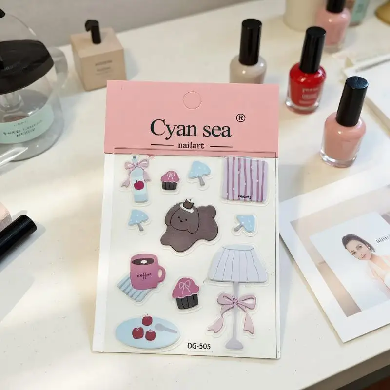 

3D одиночные листовые наклейки из эпоксидной смолы, прозрачные с милым черным котом, желеобразные рельефные наклейки для чехлов для телефонов и декора для ноутбуков своими руками