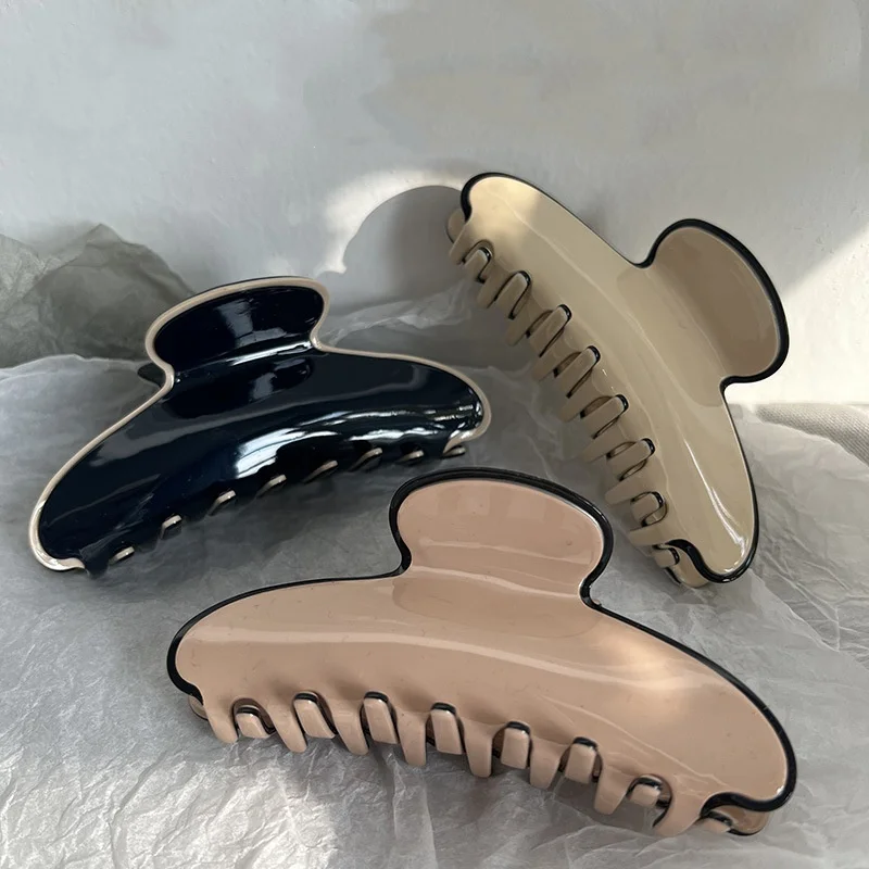 

Acetic acid high-quality French elegant large hair clip, shark clip, children's temperament hair accessory