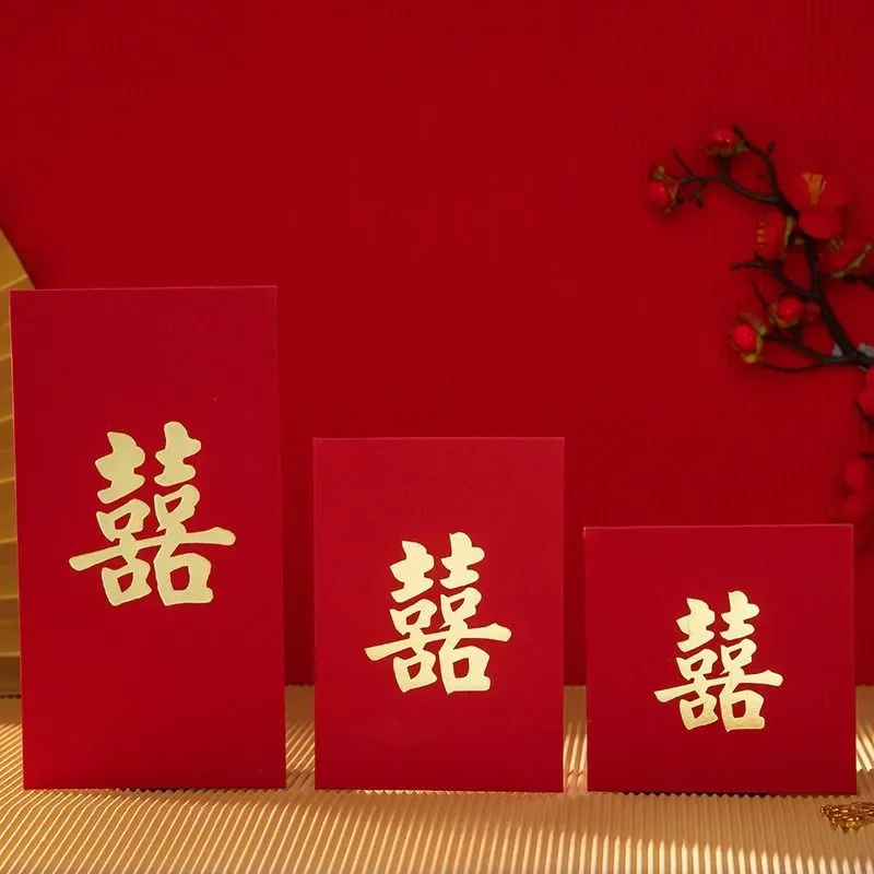 30 Stuks Chinees Nieuwjaar Rode Enveloppen Patroon Tas Cadeau Papier Hongbao Geluksgeld Tas Lente Festival Bruiloft China Envelop