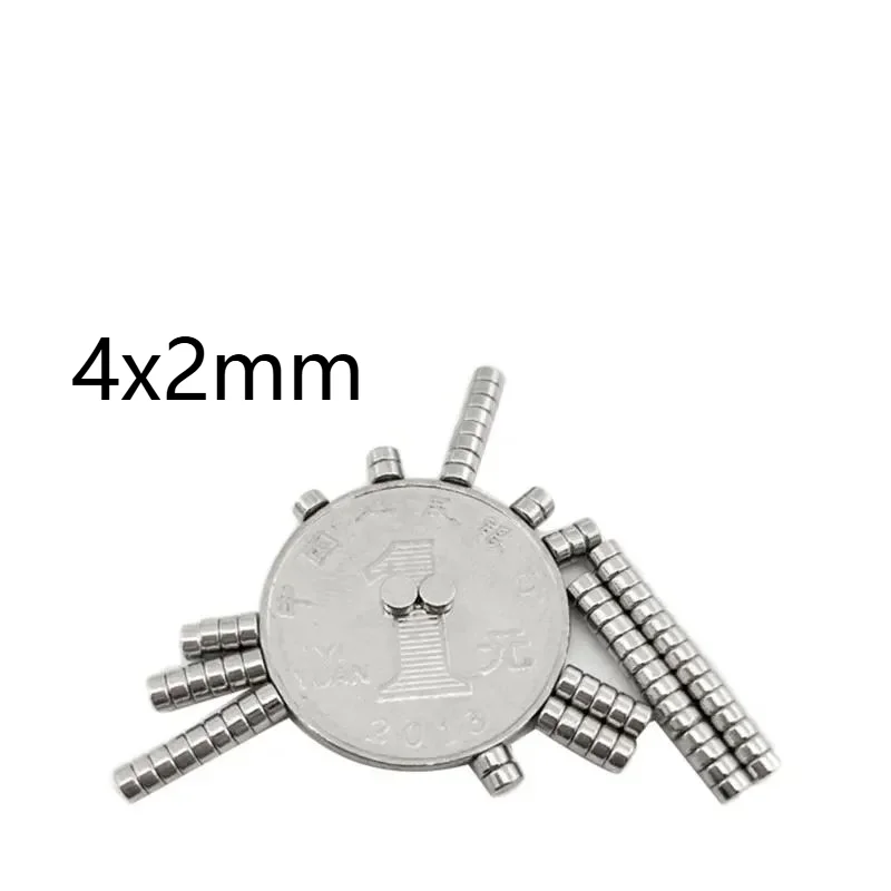 4x2mm مغناطيس دائري صغير 4x2mm للثلاجات المنزلية والمكاتب DIY 4x2mm