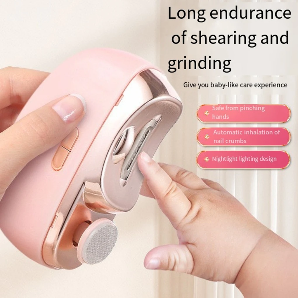 Electric Automatic Nail Clipper Manicure Nail Trimmer For Baby Adult Finger Toe Scissors Pedicure Thick Nails Cutter Sharpener