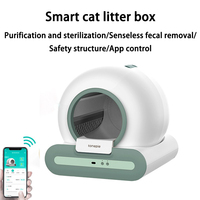 Smart Cat Bedpans Automatic Timed Fecal Cats Toilet APP Control Purification Deodorization Self-Cleaning Litter Box Pet Supplies