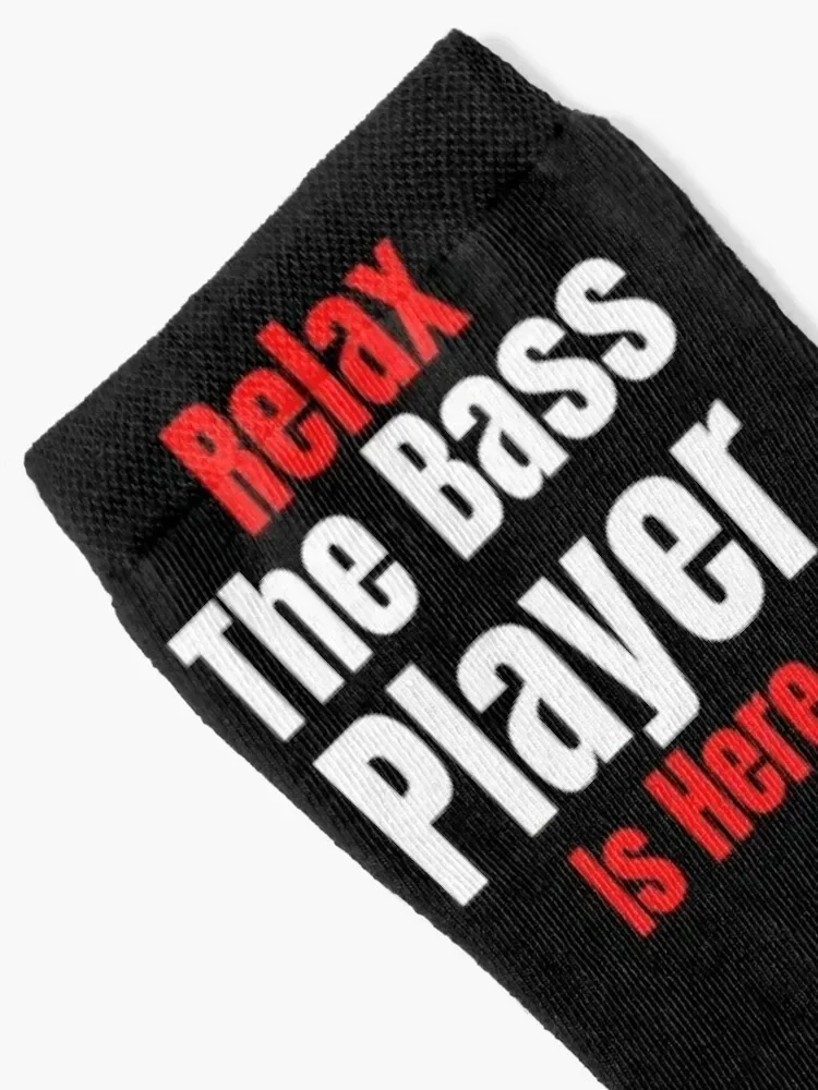 Relax The Bass Player Is Here Socks crazy heated Socks Male Women's