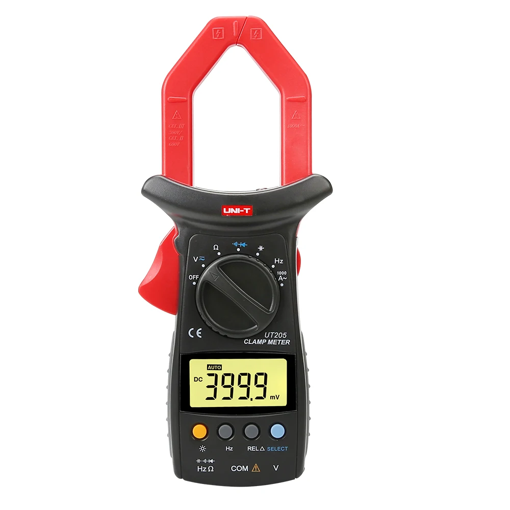 

UNI-T UT205 1000A 600V цифровые клещи мультиметр с коэффициентом мощности клещи