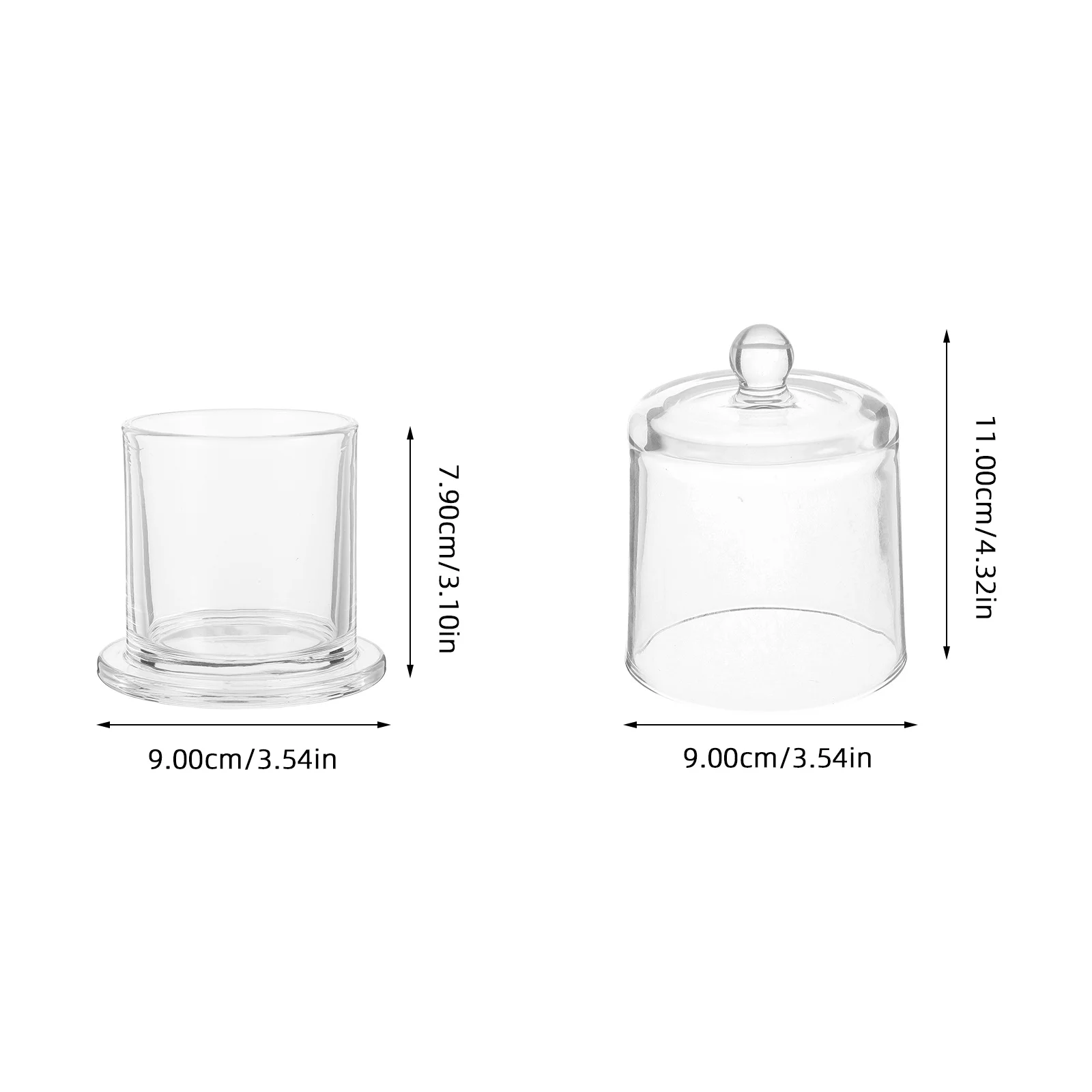 Clear Glass Holder Hurricane Design Transparent Votive Cup for Tealight Aromatherapy Wedding Home Table Decor