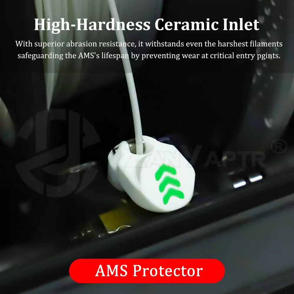 Upgrade AMS Inlet Ring Protector Guard Long-Lasting Feed Port Protection Accessory Simple Mounting DesignFits Bambu Lab X1/P1