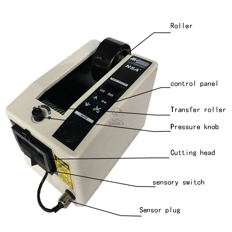 Automatic packing tape dispenser M-1000 Tape adhesive cutting cutter machine 220V/110V Office Equipment