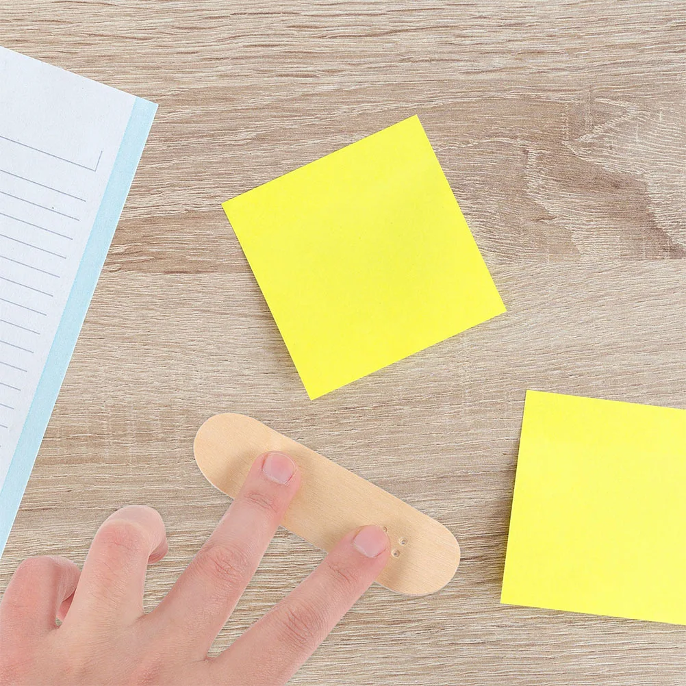 2Pcs Mini Finger Skateboard Deck Replacement Polished Wood Boards for Fingerboard DIY Skateboard Components DIY Skateboards Part