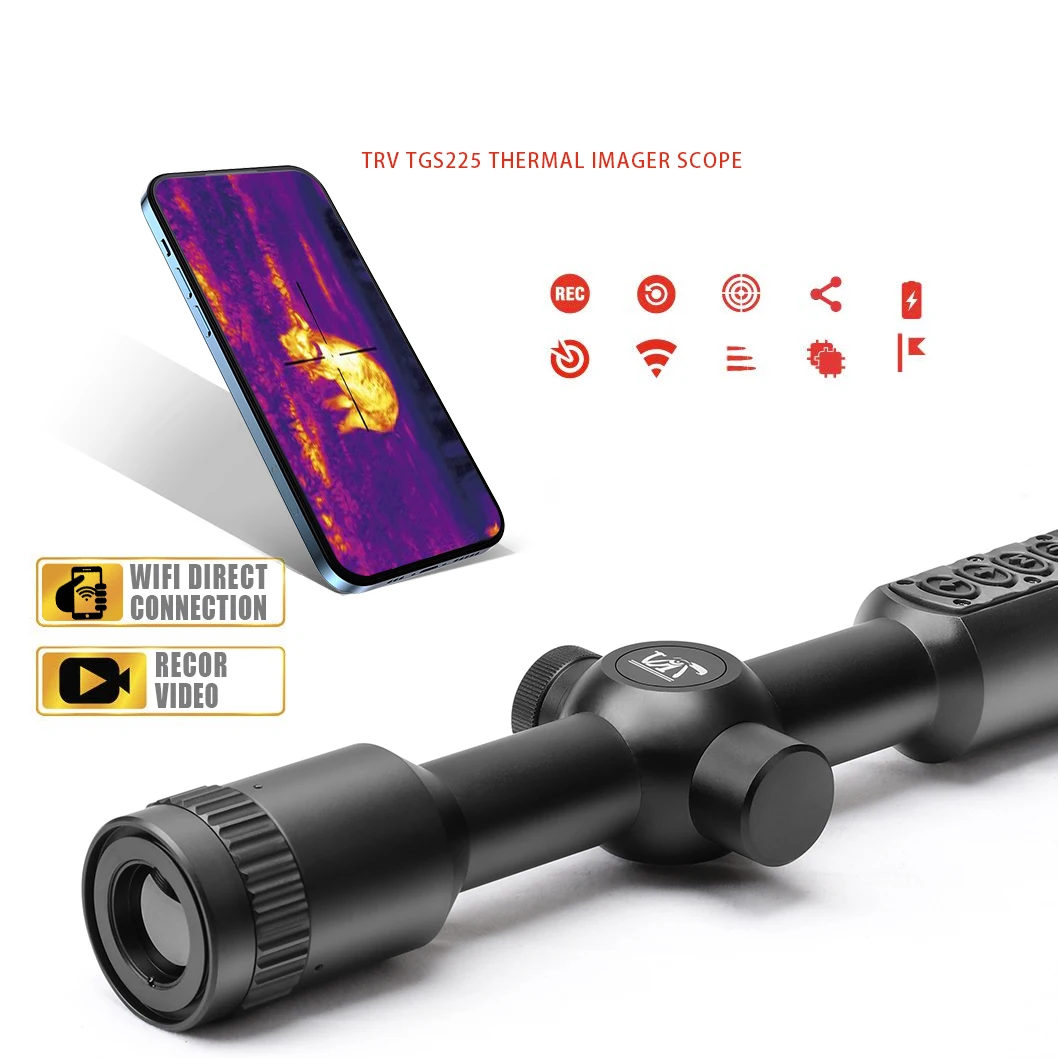 

TRV Advanced High-Quality Thermal Imaging Scope With 384x288 Resolution With 25mm Objective Lens Features WiFi Recording