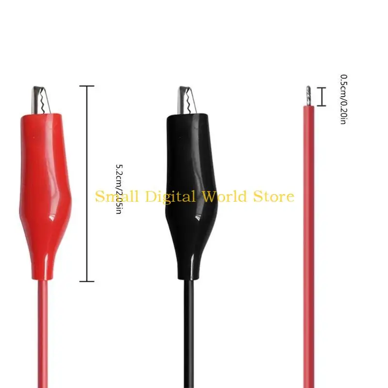77UB Alligators Clip with Wire Test Cable Alligators Electrical Test for Circuit Connection, Electronic Experiments