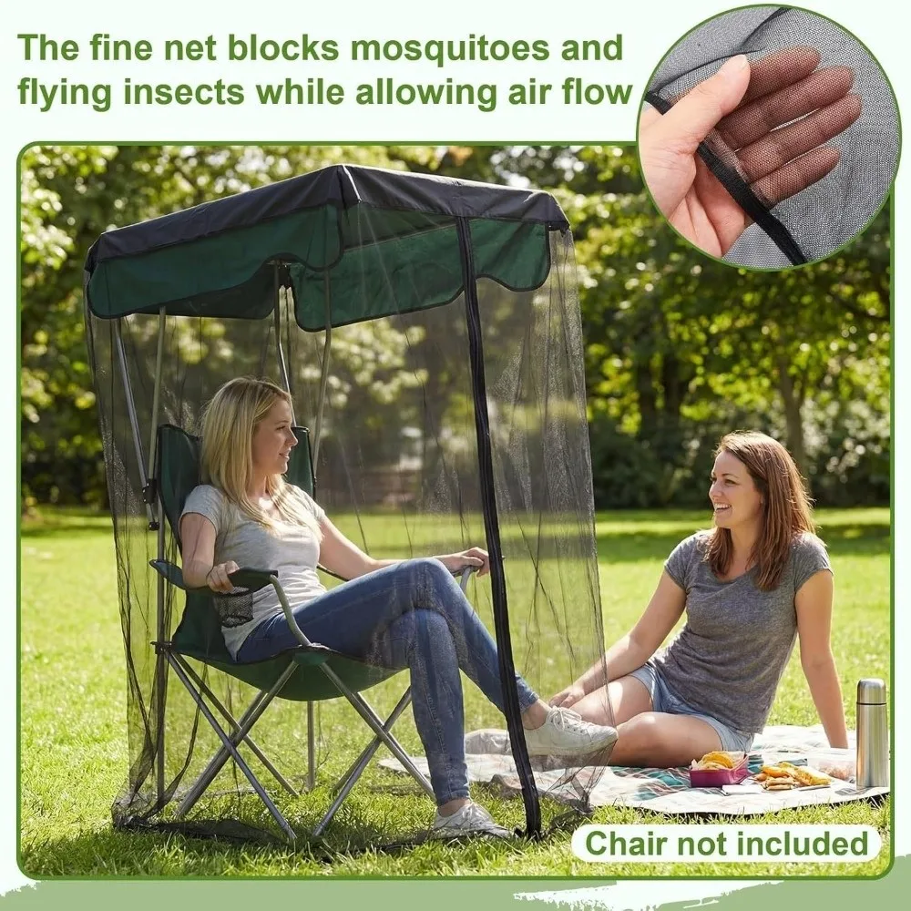 Waterproof Roof Mosquito Net Swing Rocking Chair Easy Setup Smooth Zipper Mosquito Net Cover Breathable Portable