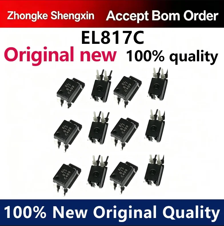 （5pcs-100pcs）New EL817C EL817 direct insertion replaces PC817 DIP-4 billion optical isolator optocoupler