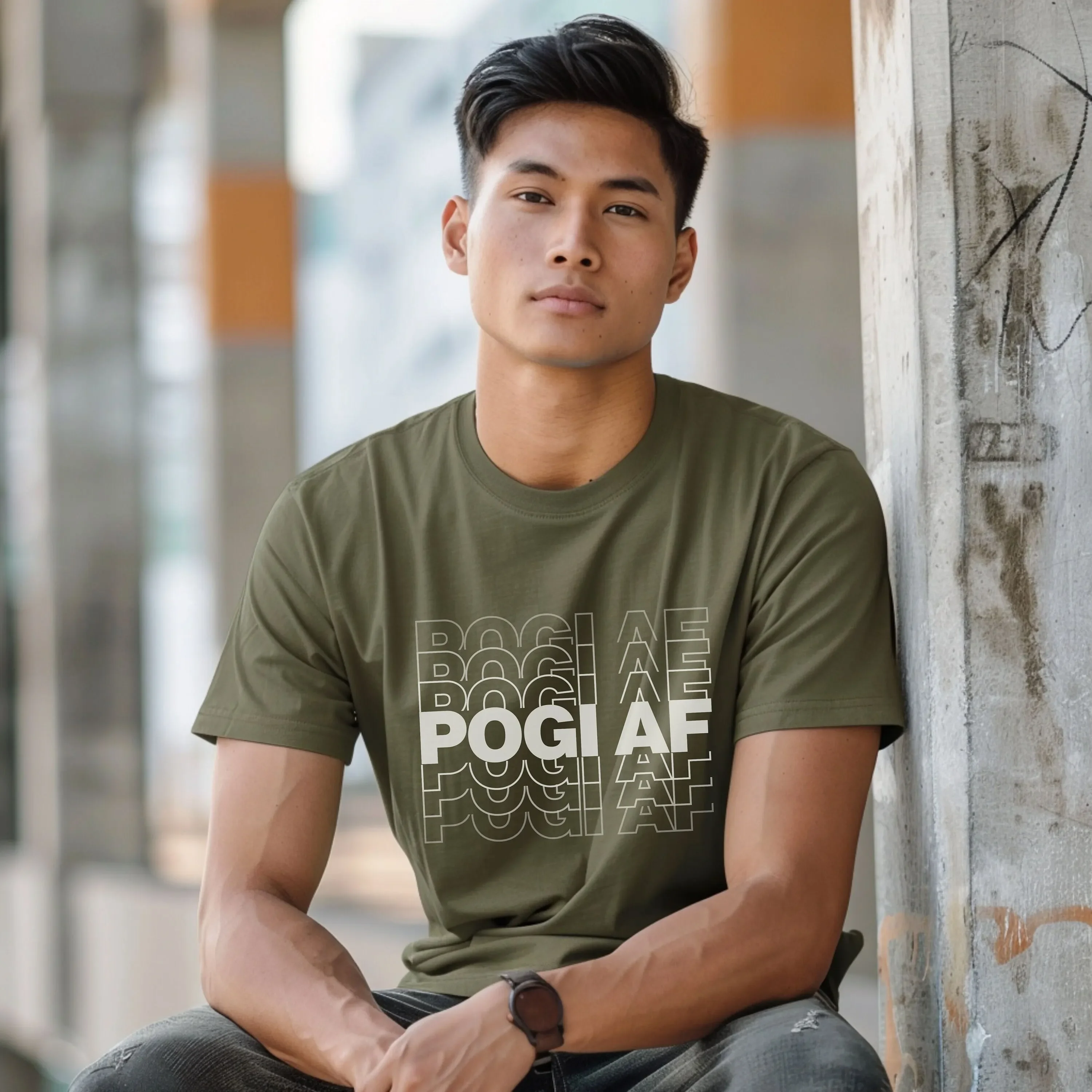 Pogi Af T Shirt A Must Wear If You'Re Good Looking Funny Filipino For Handsome Men Lolo Tatay Kuya Or Pinoy Friend