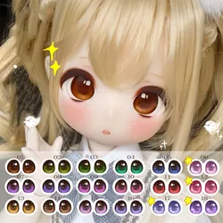 Ojos de muñeca BJD con efecto metálico, ojos acrílicos de 10mm-24mm para muñeca 1/8 1/6 1/4 1/3 BJD SD, accesorios para muñecas de 10mm-24mm