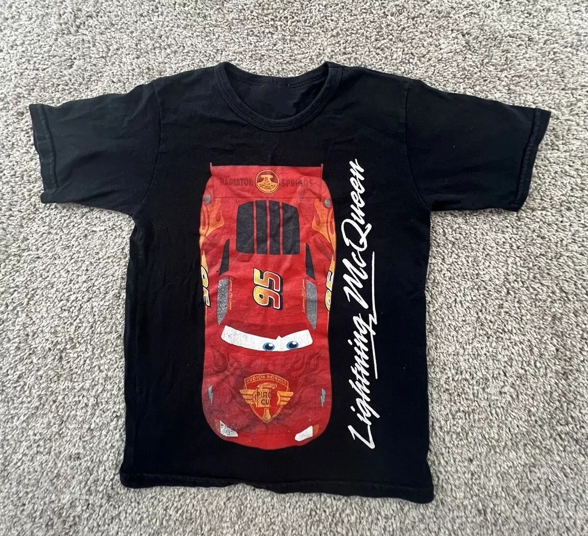 

Семейная летняя мужская и женская футболка с рисунком Sally I'm Lightning Cars McQueen, аксессуары, забавный хлопковый топ для пар, детская футболка