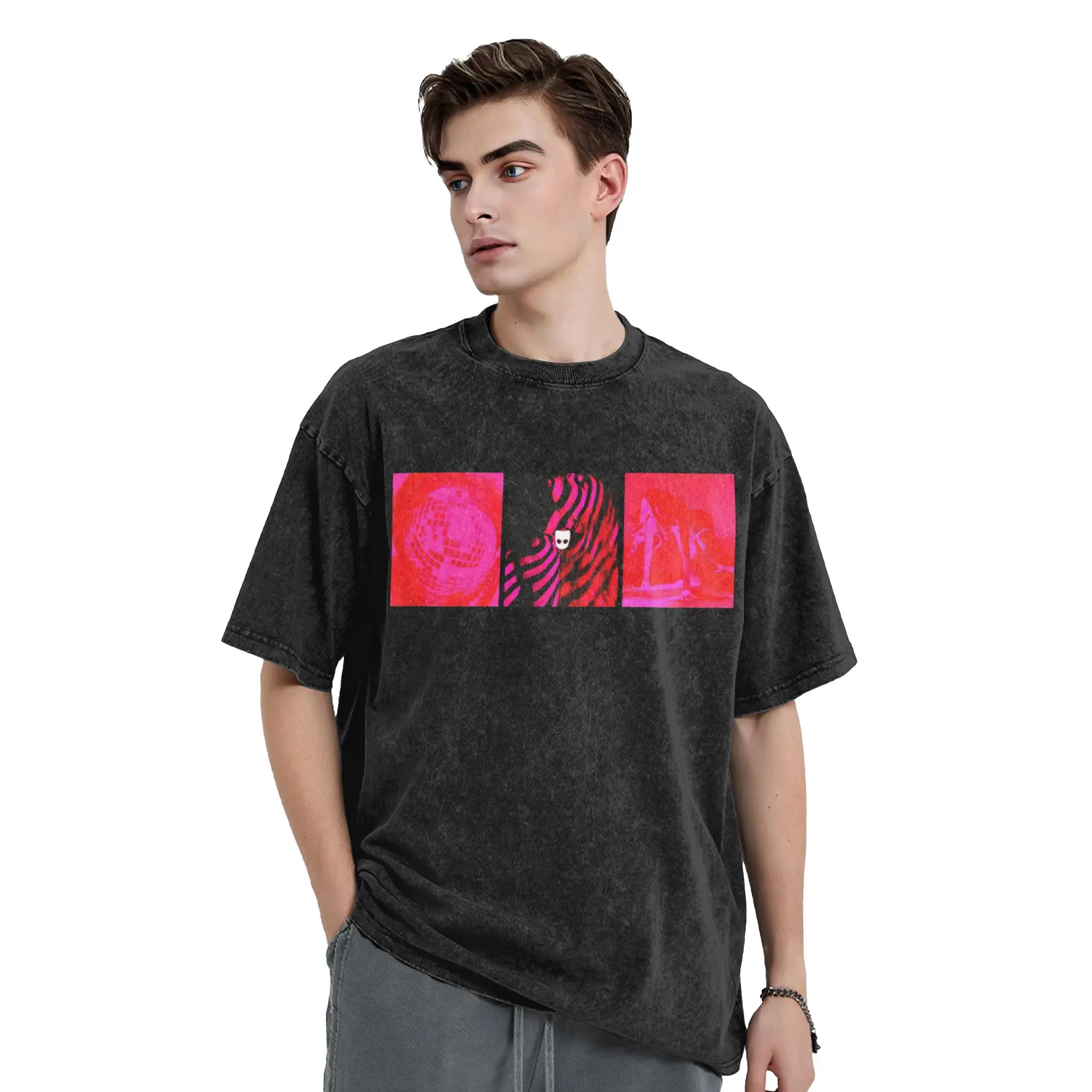 Washed T Shirts 2026 M-Madonna Confessions II Vintage T-Shirts Street  Streetwear Short Sleeve Graphic Tops Tops Tees Men Women