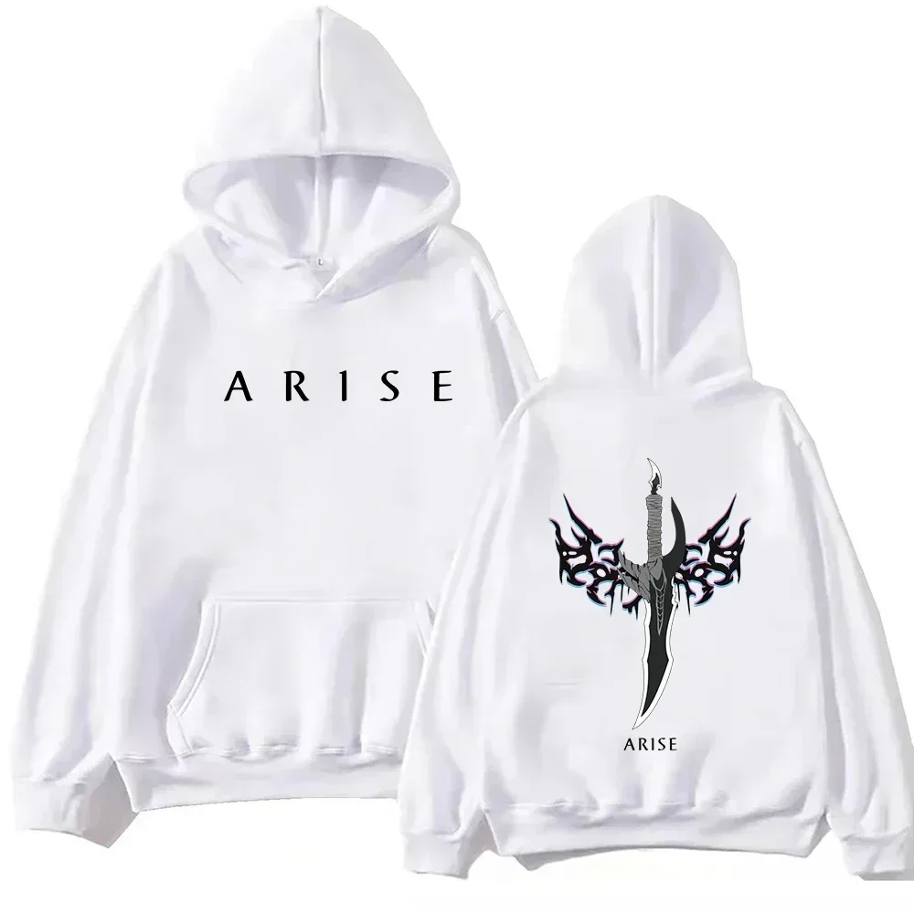 Arise Sword Hoodie Unisex Front And Back Anime Print Long Sleeve Pullover Hooded Sweatshirt Streetwear