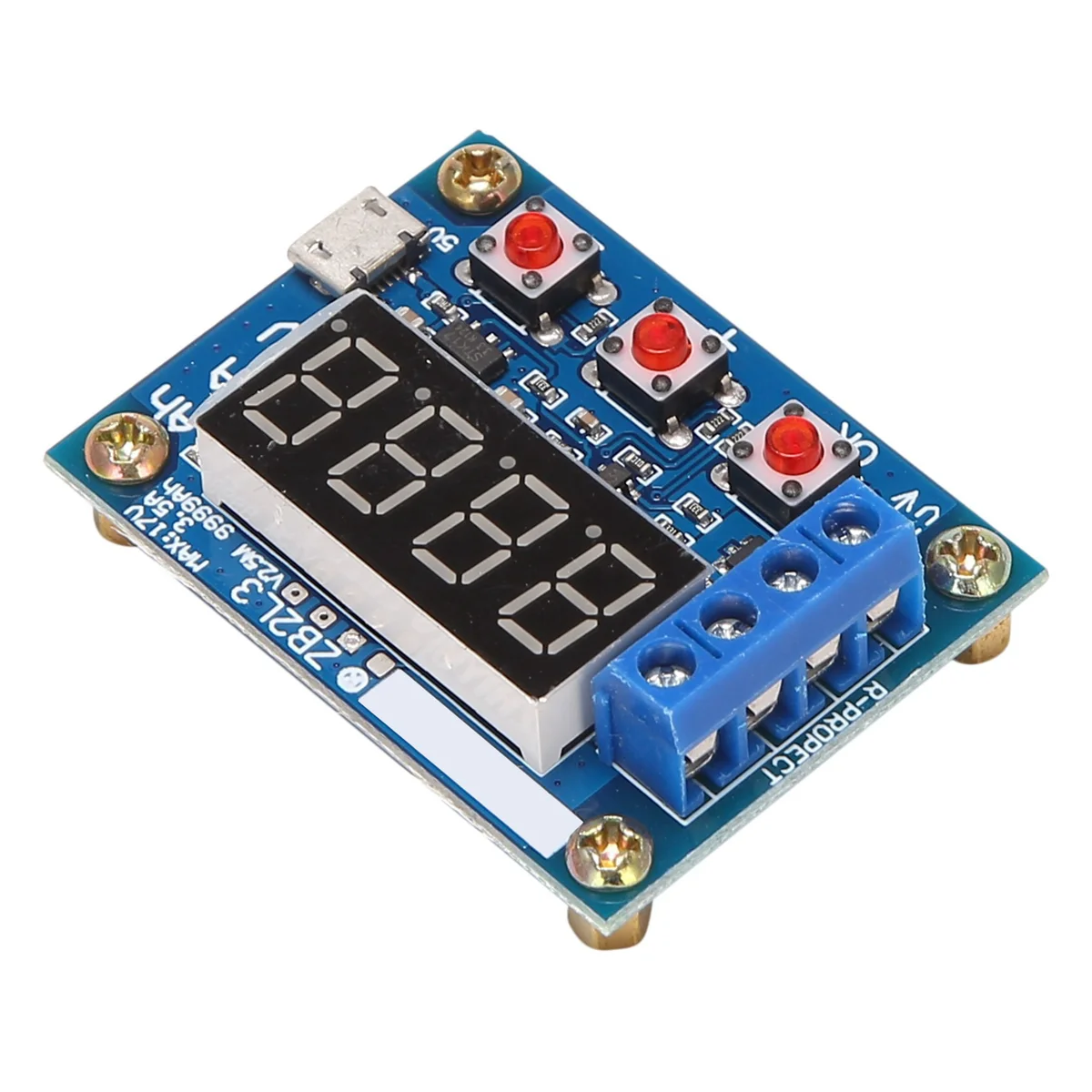 LED Digital Display Battery Tester, 18650 Lítio Bateria Alimentação Teste de Resistência Chumbo-ácido Capacidade, ZB2L3