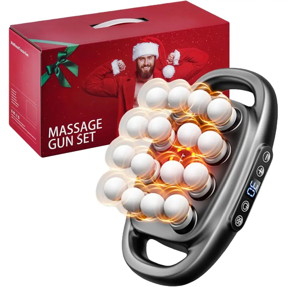 

Набор из 16 массажных пистолетов, ударный массажер для глубоких тканей с 3 интенсивными частями и 30 или бедрами, руками, талией, спиной