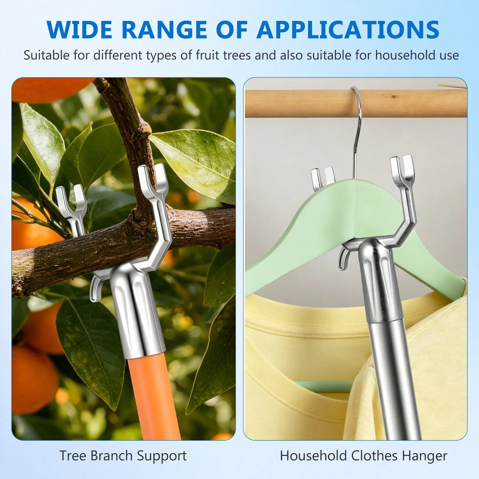 8Pcs Fruited Tree Branch Support Aluminium Alloy Professional Plant Branches Support Gardening Tree Brace Vineyards Branch