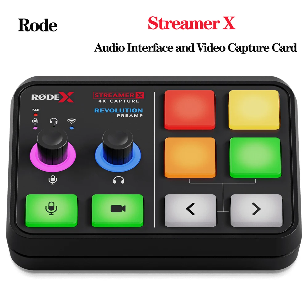 

Rode Streamer X Audio Interface and Capture Card For Versatile Video Streaming and Recording Dual USB-C Connections Accessories