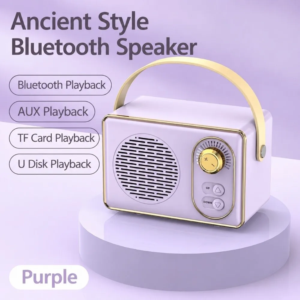 Multicolor Bluetooth Speaker Fast Transmission Low Power Consumption Portable Speaker with Handle Long-lasting Wireless Speaker