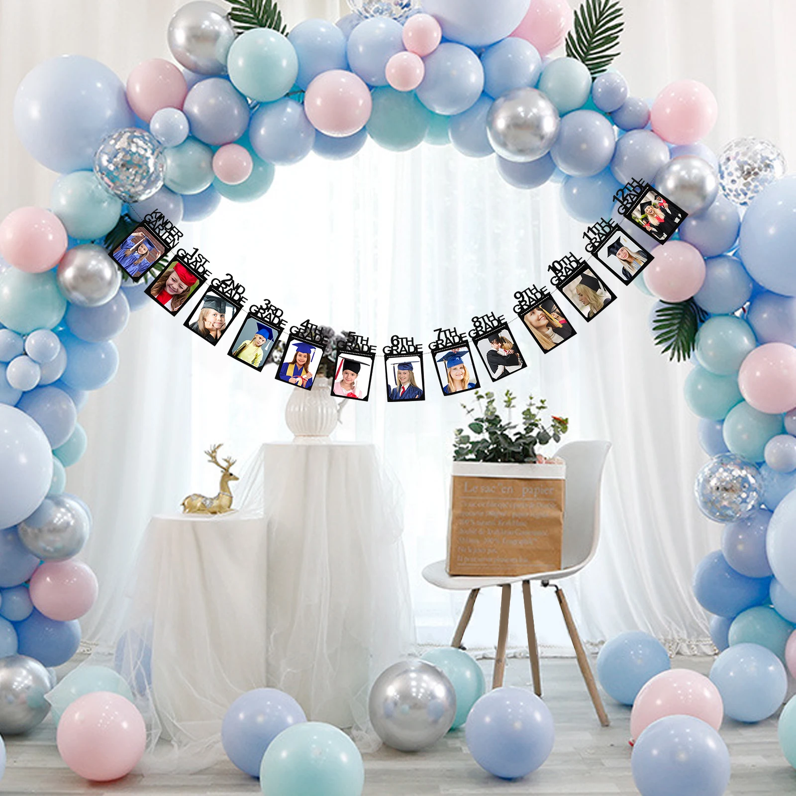 

Party Decorative Photo Frame Graduation Banners Kindergarten Decorations Premium Material Clear Printing Suitable Size Practical