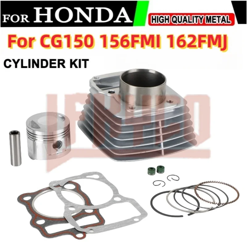 Motorcycle 62mm Engine Parts Cylinder Kit 150CC Big Bore Motor for Honda ZongShen CG125 CG150 GY150 156FMI 162FMJ ATV Motoblock