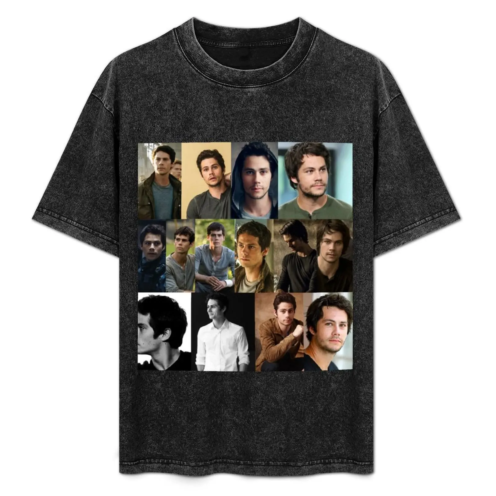 Dylan O Brien collage T-Shirt boys animal print street wear Aesthetic clothing Short sleeve tee men