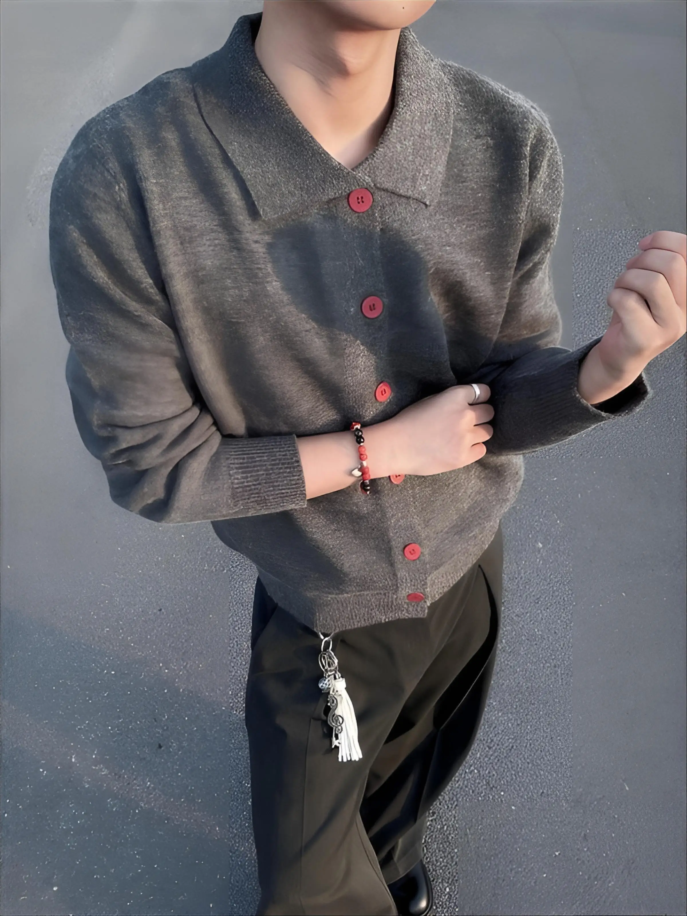 

Пуловеры с меховым воротником Eigener Text для мужчин, костюм для косплея по фильму «Странник», с графическим принтом, в молодежном стиле, осенне-зимние, крутые