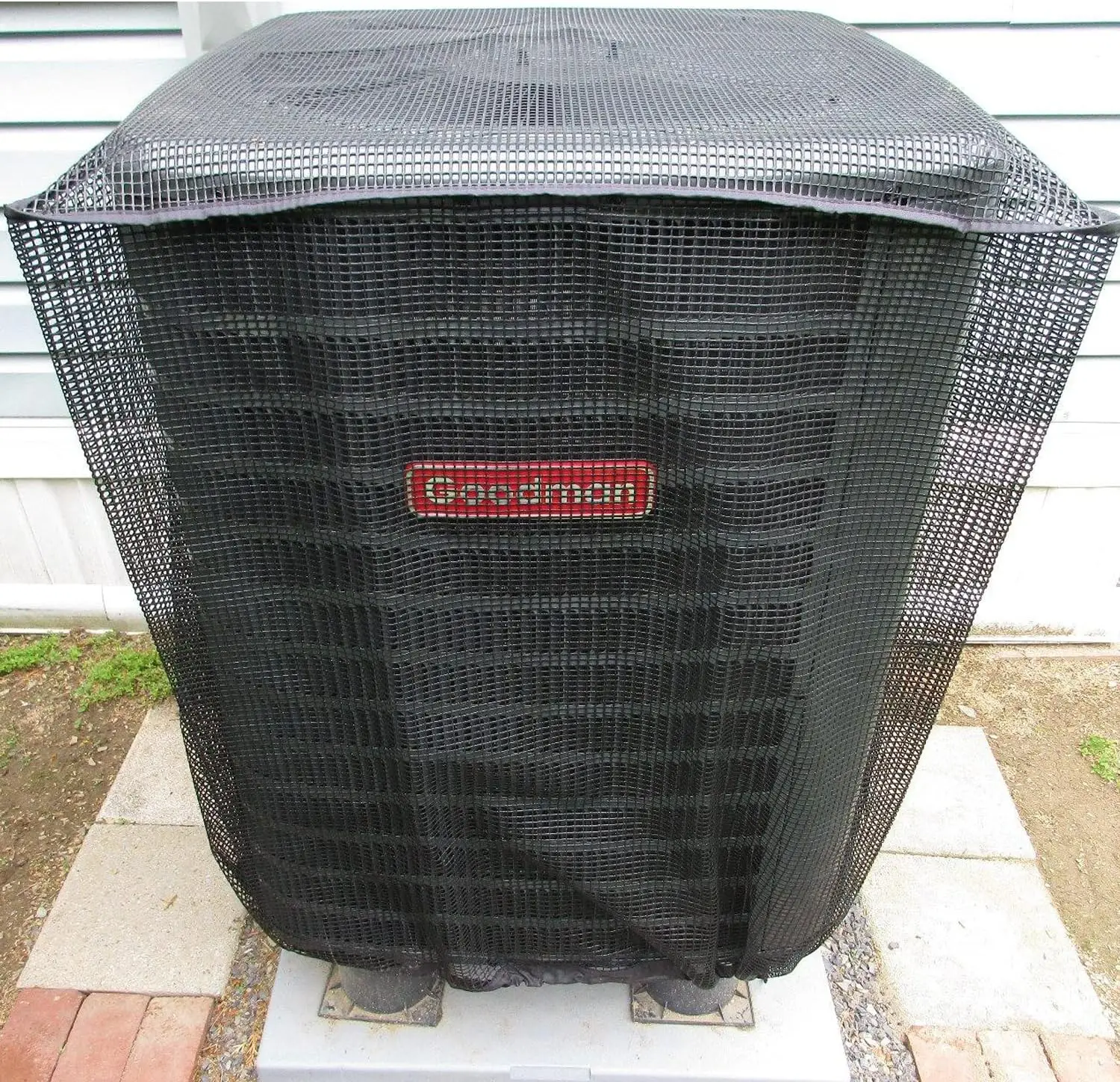 

Full Mesh AC Cover Protects Outdoor Unit from Leaves, Dust, and Debris - Prevents Coil Clogging