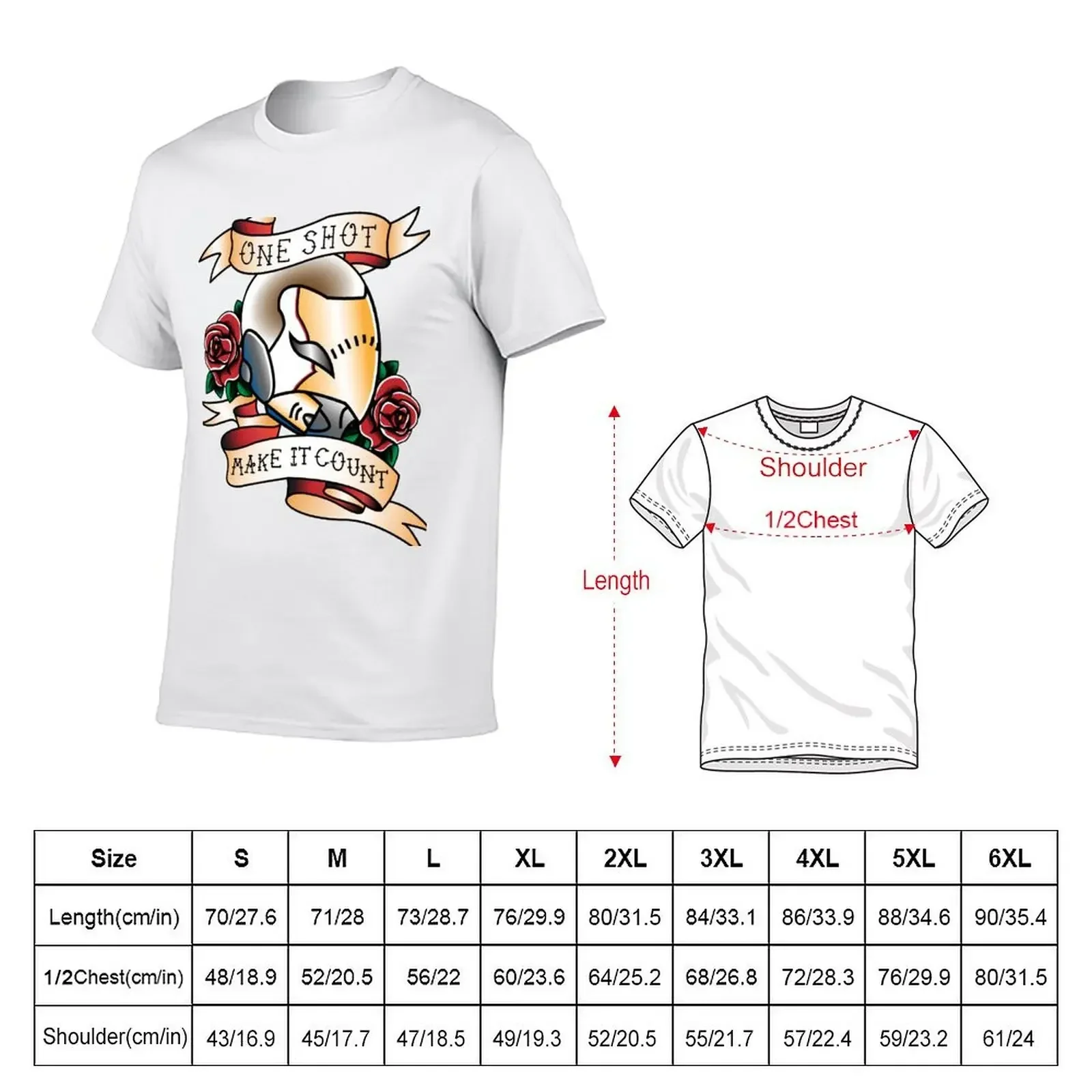 One Shot T-Shirt customs cute clothes basketball graphic tees baggy shirts fitted t shirts for men